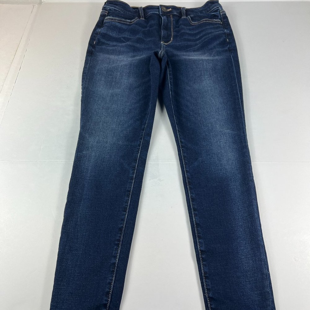 American Eagle Jeans Women's 8 Short High Rise Jegging Dark Blue Stretch Denim